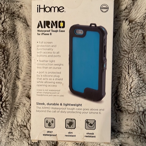 IHome Armo Waterproof tough case for iPhone 6. Sleek, durable & lightweight. NIB - Picture 2 of 8